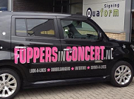 Een foto bij het nieuwsbericht: De Foppers in Concert auto nu pas écht herkenbaar