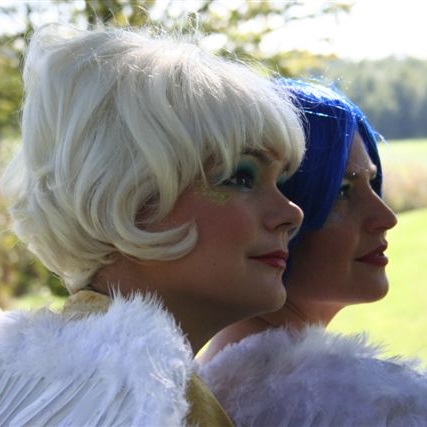 Claire en Marjolein als Zon en Maan